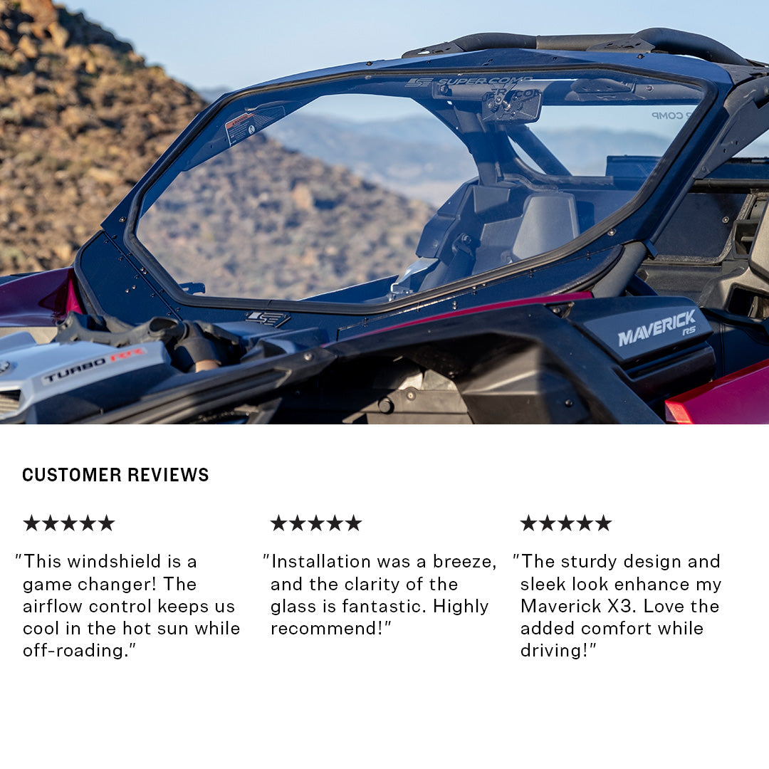 Can-Am Maverick X3 Glass Front Windshield