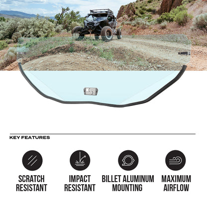 Can-Am Maverick X3 Polycarbonate Half Front Windshield