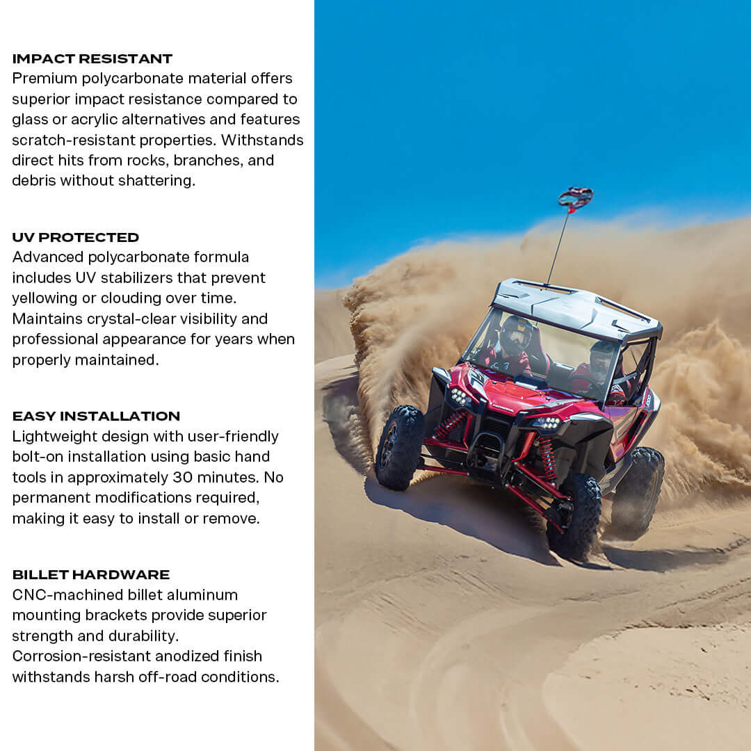 Honda Talon Polycarbonate Full Front Windshield