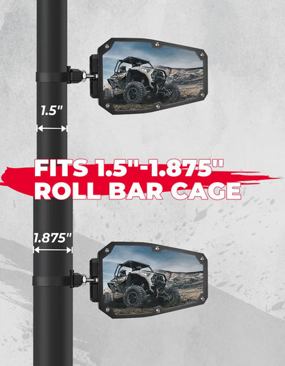 UTV Universal 1.5-1.875 In Side Mirrors