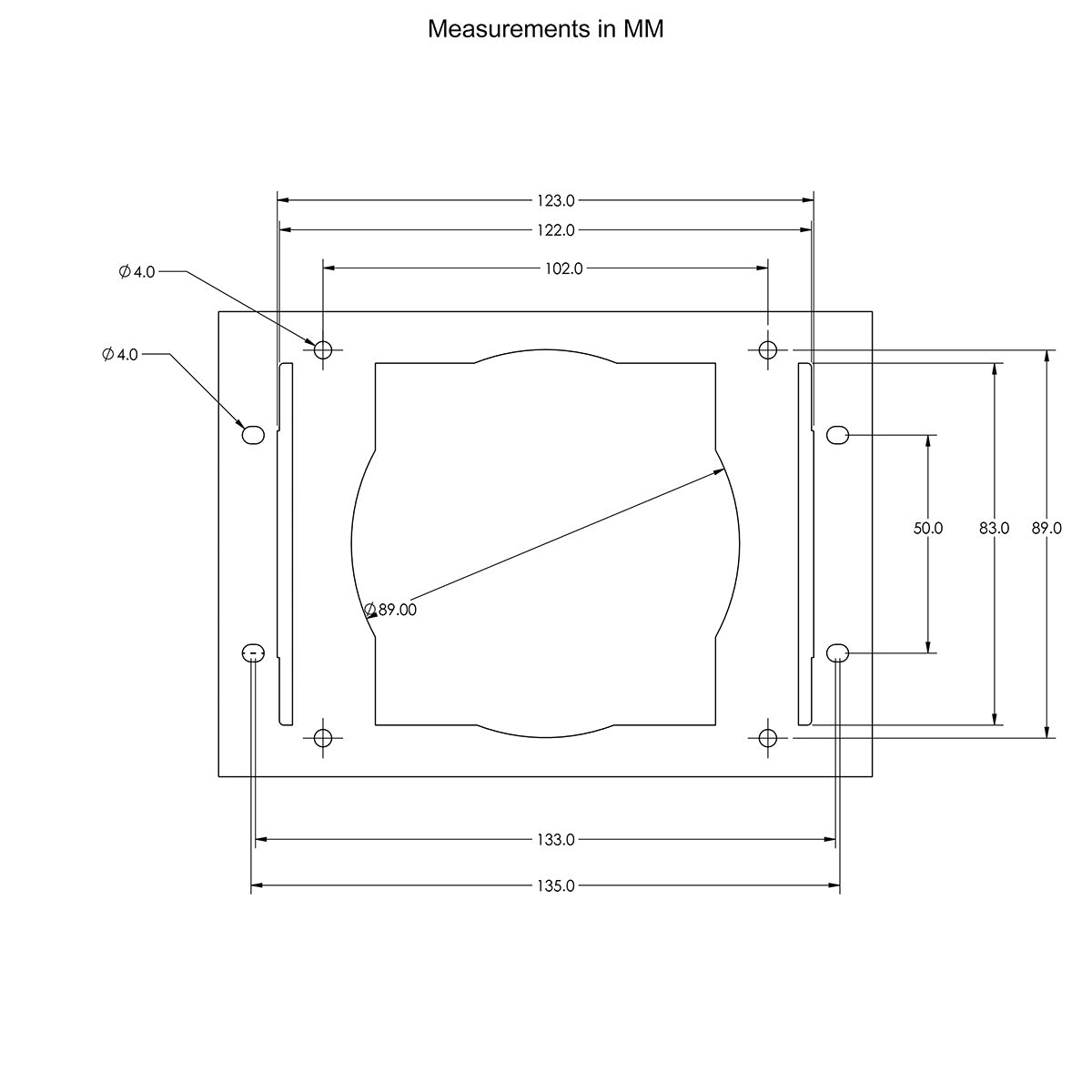 2017-2026 CanAm X3 Multi-Media Receiver Mounting Kit