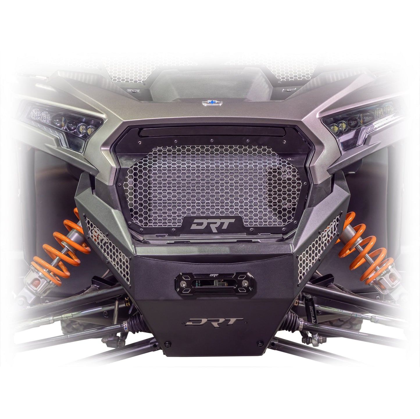 Rzr xp 1000 front grill installed in semi gloss black