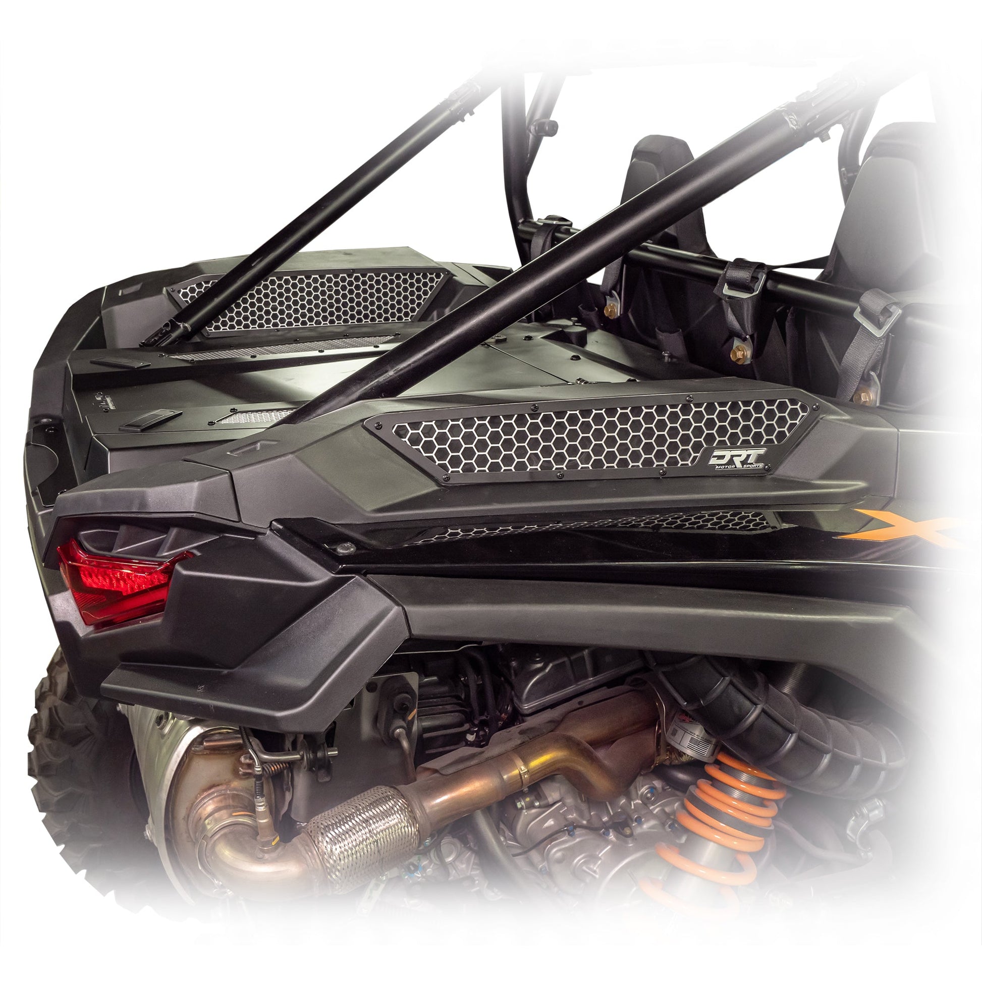 RZR XP 1000 aluminum intake vents installed on side panel