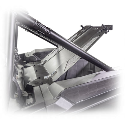 Rear cargo area shown with trunk enclosure open