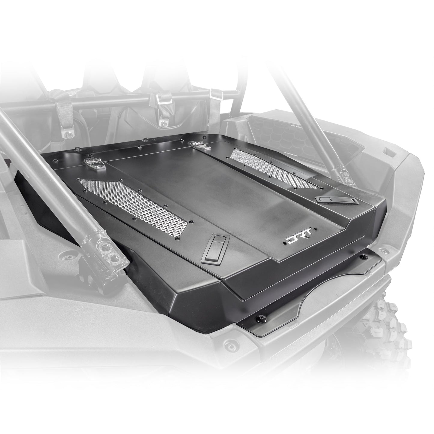 Rzr xp 1000 trunk enclosure installed with gas struts