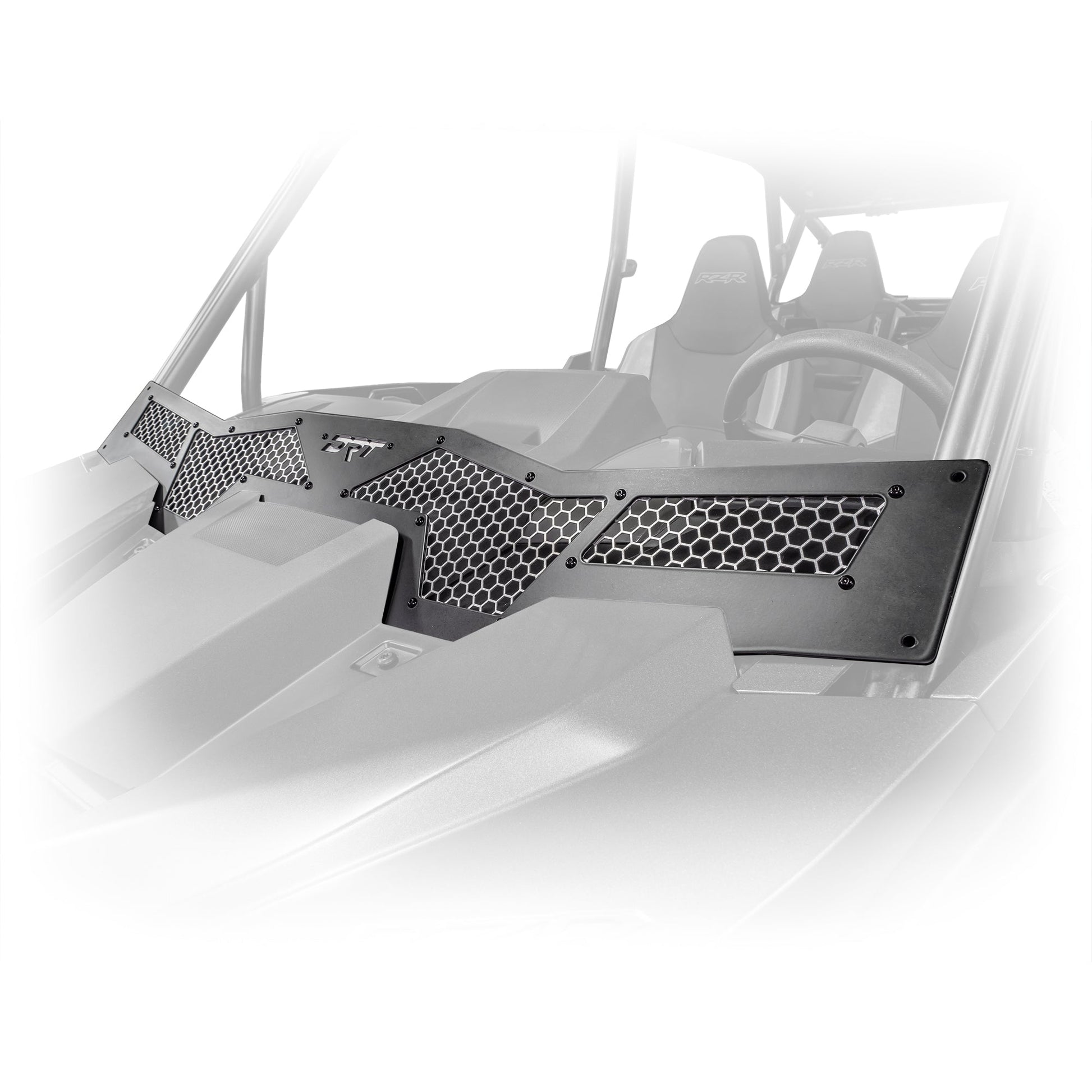 RZR XP 1000 wind diffuser installed on front hood
