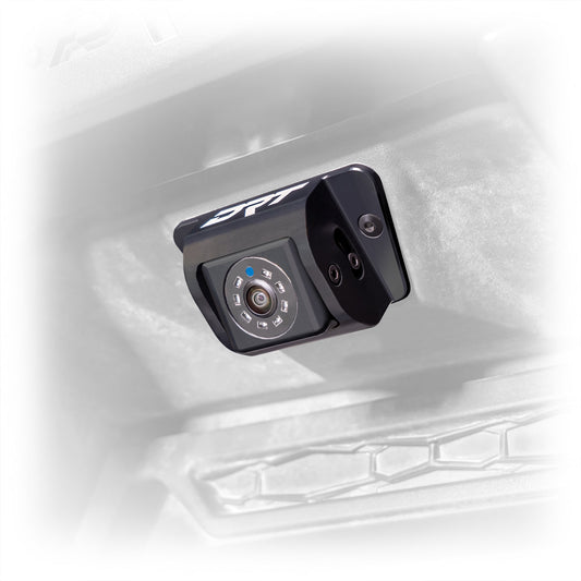 Polaris rzr rear camera extension billet aluminum housing