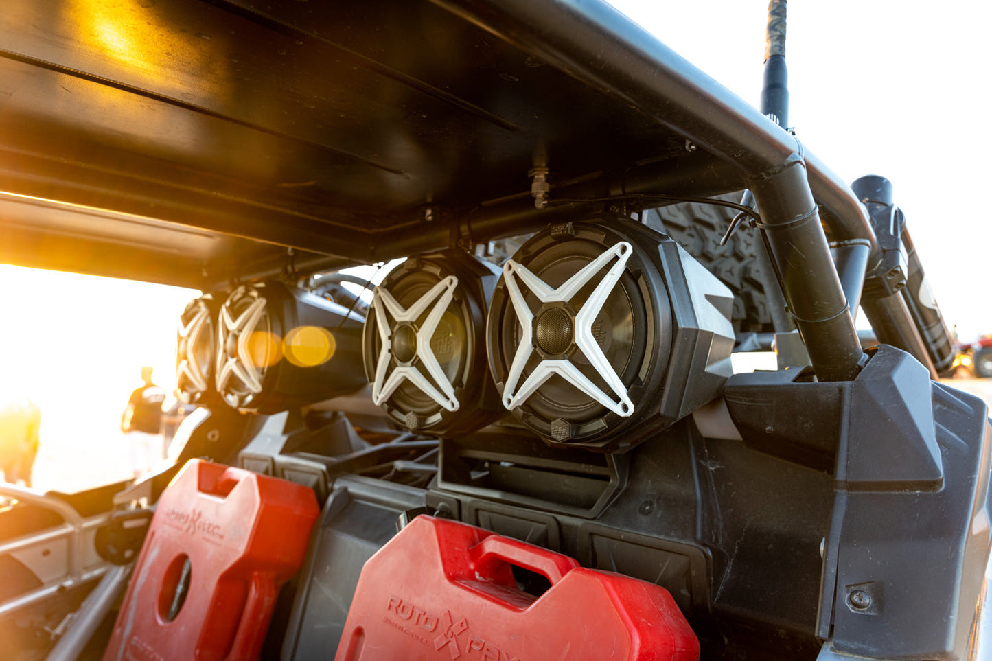 Universal 8" Cage-Mount Speaker-Pods for UTVs, Boats and more