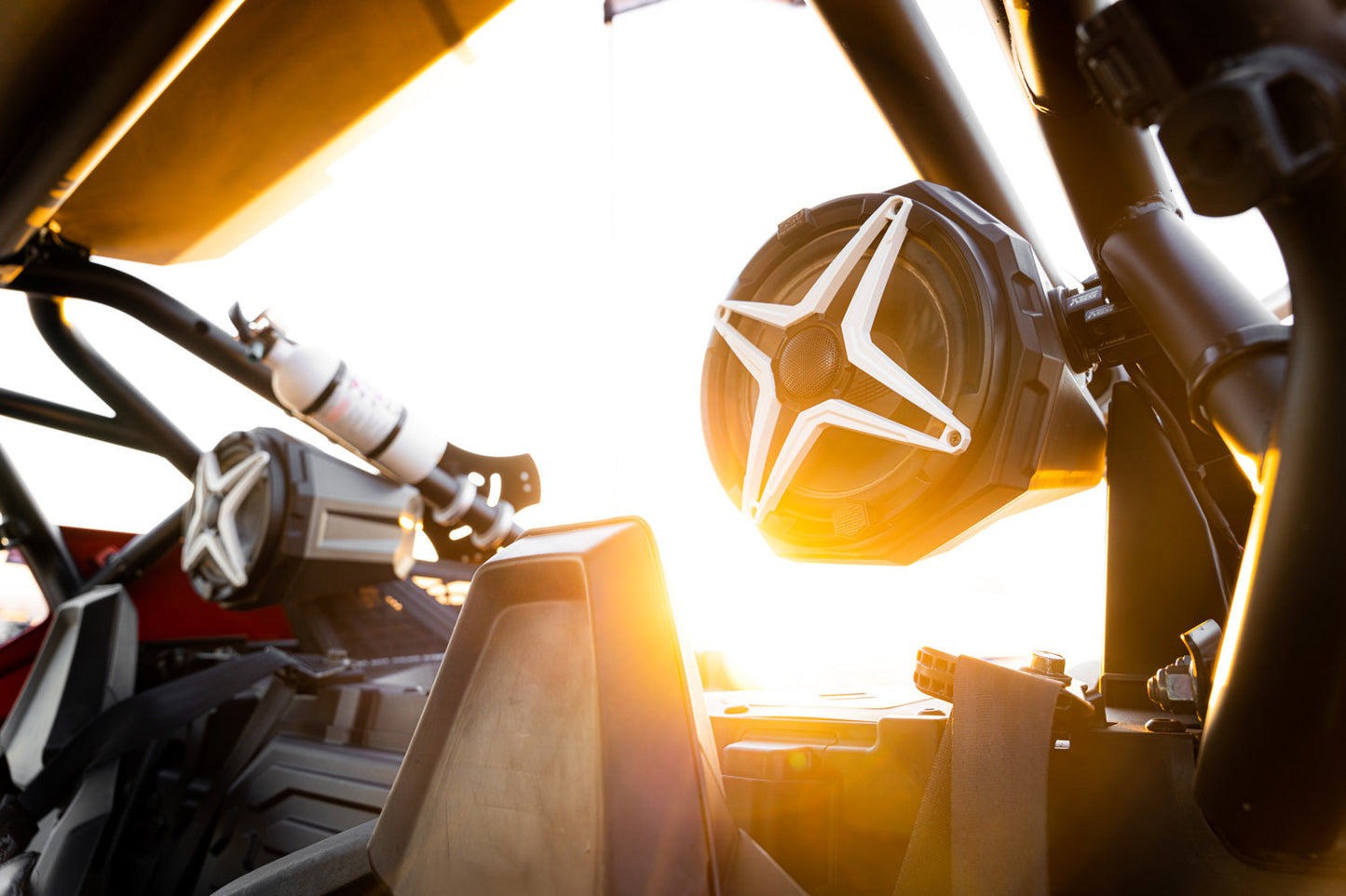 Universal 8" Cage-Mount Speaker-Pods for UTVs, Boats and more