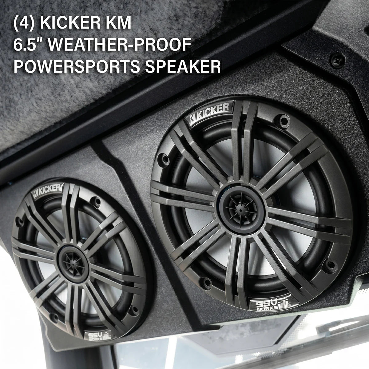 CanAm Defender | 2018-2026 HD10 & 2026 HD11 | 4-Speaker Overhead Sound Bar w/MRB4 Bluetooth and Kicker KM Speakers