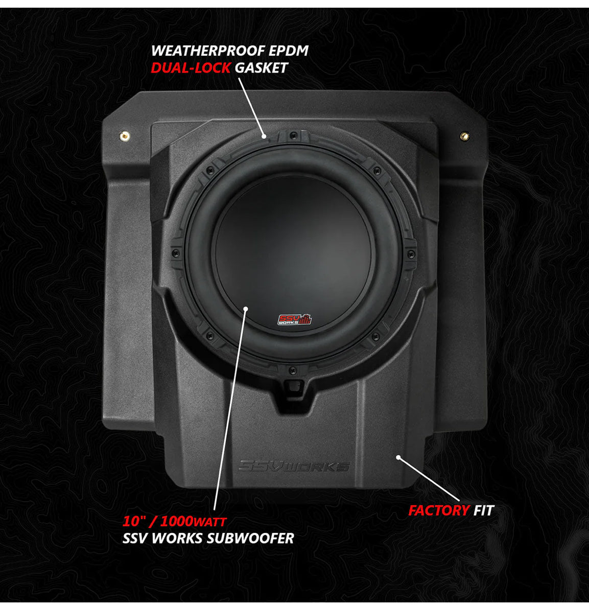 2024-2025 Can-Am® Maverick R, Phase-6 K-Spec 1650watt 6-Speaker Stereo System with Kicker Horns