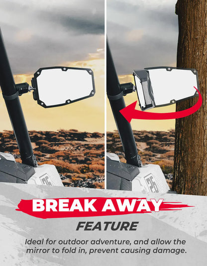UTV Universal 1.5-1.875 In Side Mirrors