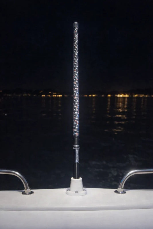 Marshin Whips V2 RGBW LED Boat Whip | High-Visibility Marine Lighting | 2ft-4ft