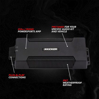 2017-2026 Can-Am® X3, Phase-3 V-Spec 3-Speaker 1650watt System w/JVC