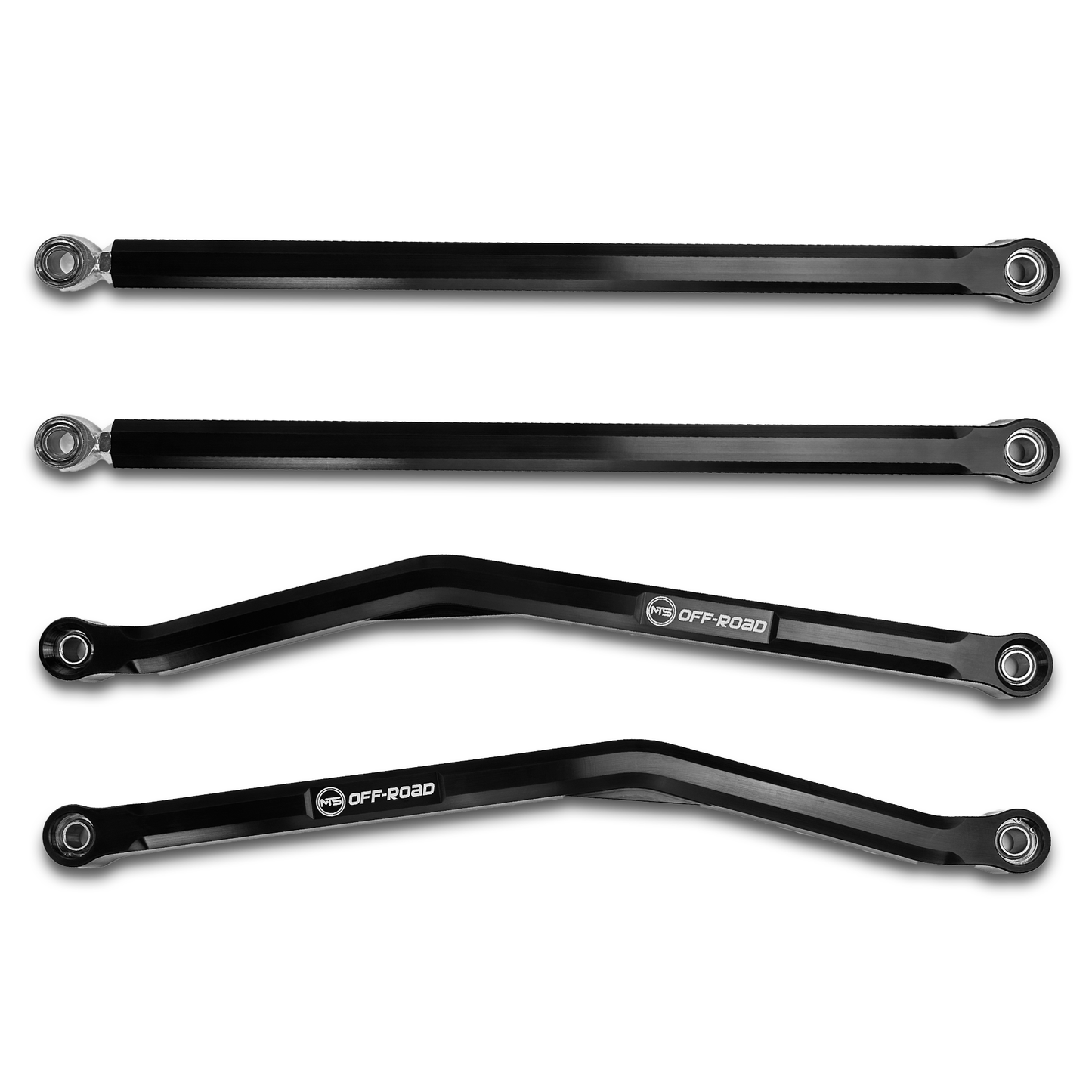 Four black metal links with 'OFF-ROAD' branding on a white background