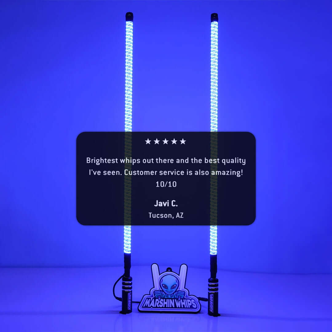 V2 Black Out LED Whip Set: The Ultimate Stealth