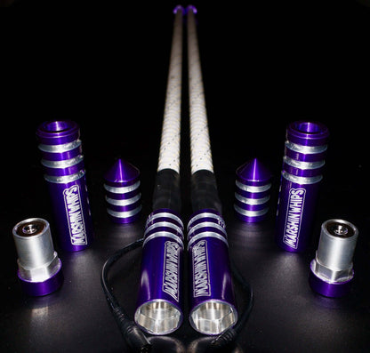 Game Changer LED Whip Set - Vibrant Purple
