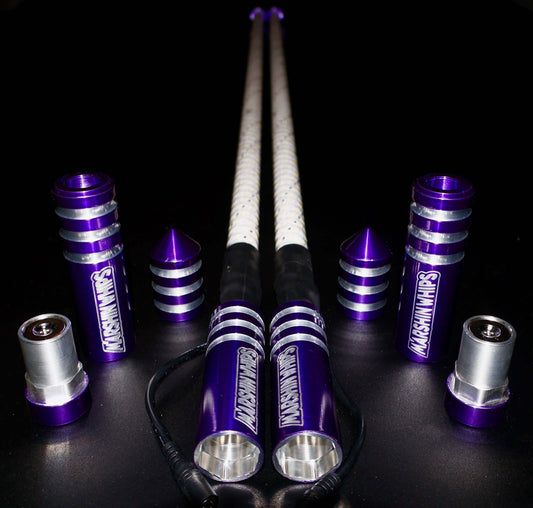 Game Changer LED Whip Set - Vibrant Purple