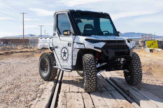POLARIS RANGER (2021-2024) +2" FORWARD HIGH CLEARANCE FRONT A-ARM KIT AND HIGH CLEARANCE REAR A-ARMS BOTH WITH BUILT IN LIFT - RAN-05321