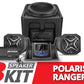 2018-2024 Polaris Ranger XP1000 A-Spec SSV Works 3-Speaker Audio System w/JVC