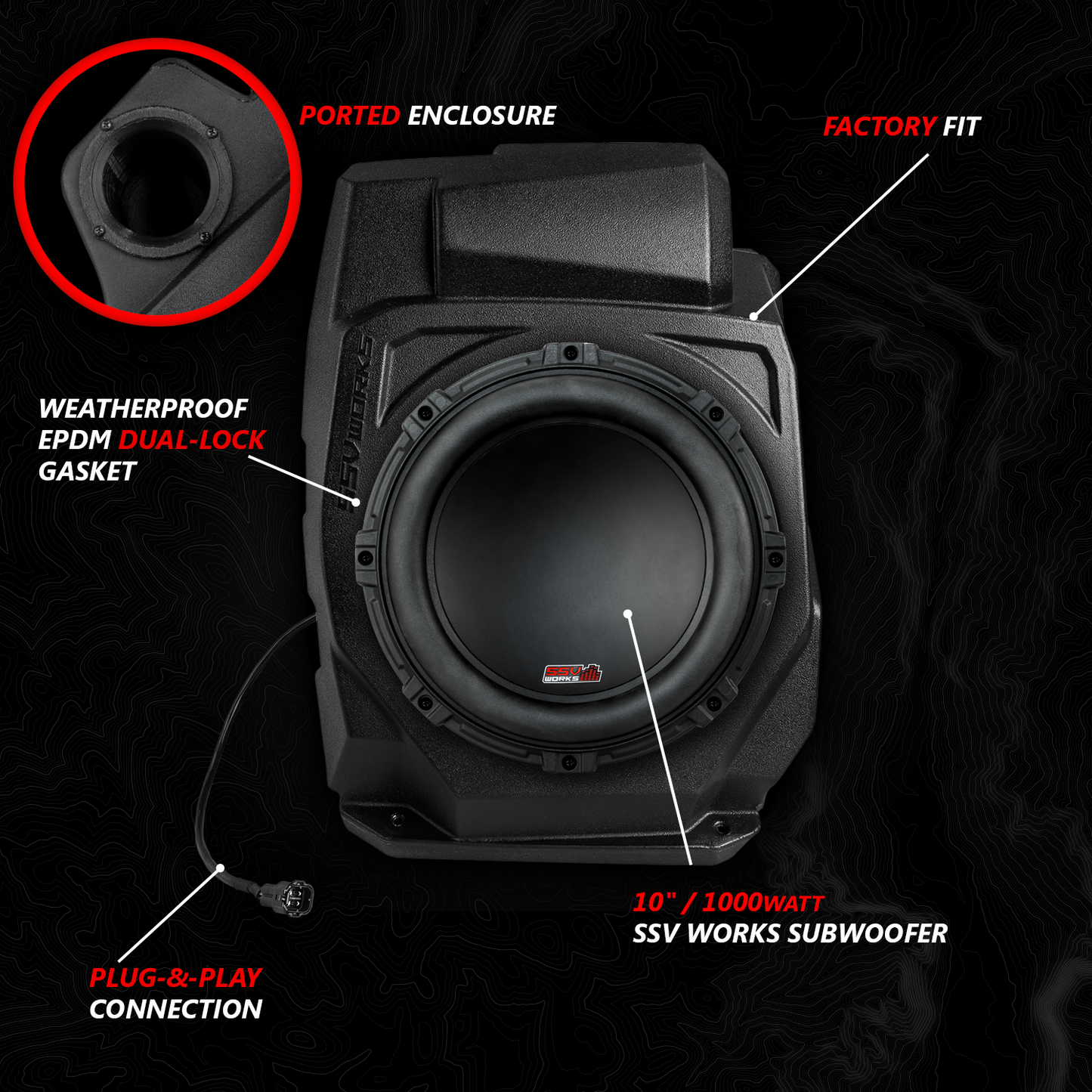 2020-2024 Polaris® RZR PRO Series Phase-3 V-Spec 3-Speaker 1400watt System w/JVC