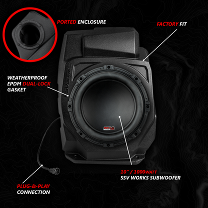 2020-2024 Polaris® RZR PRO Series Phase-3 V-Spec 3-Speaker 1400watt System w/JVC