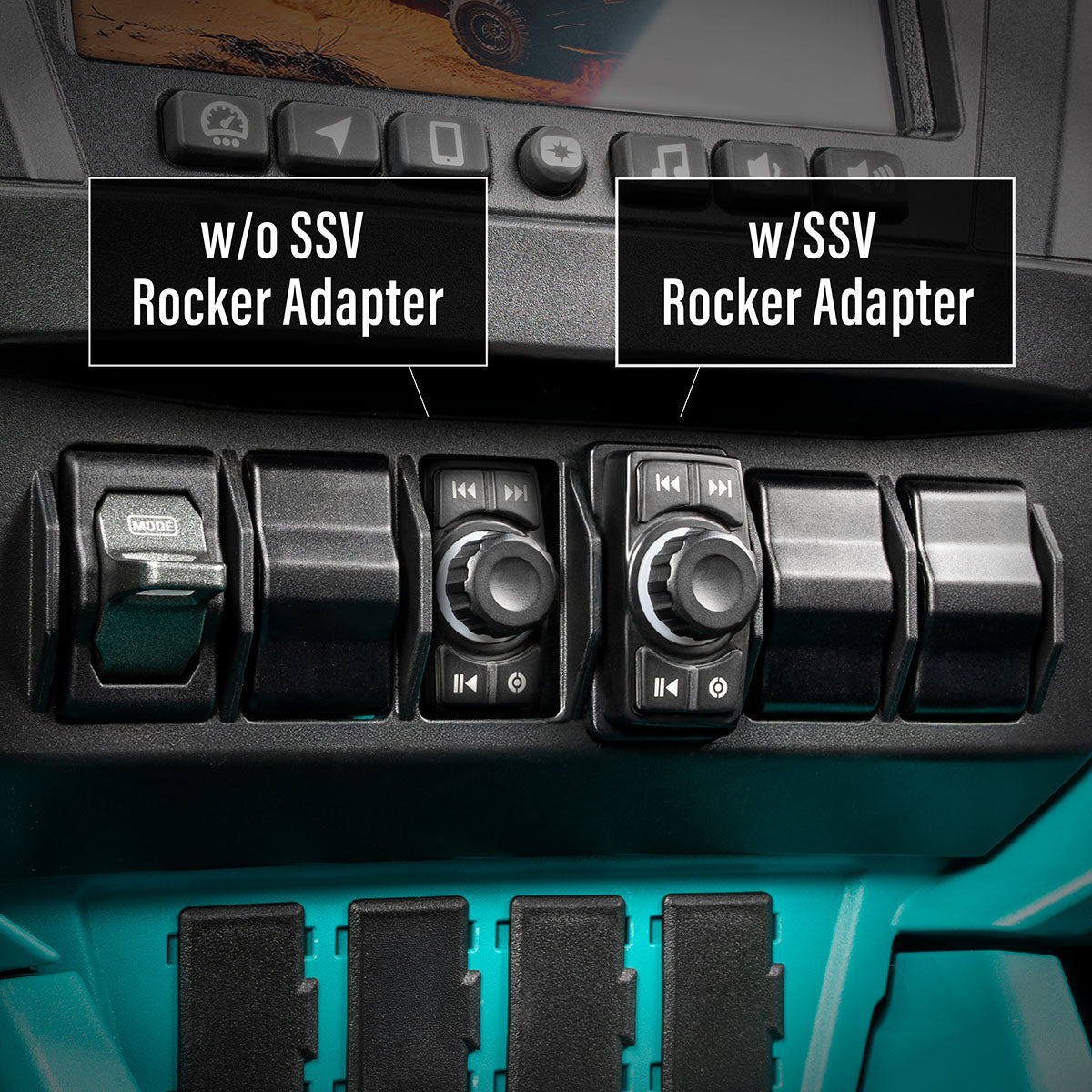 SSV Works Polaris RZR Pro Series Snap In Rocker Switch Carling Adapter