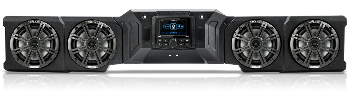 CanAm Defender | 2018-2026 HD10 & 2026 HD11 | 4-Speaker Overhead Sound Bar w/MRB4 Bluetooth and Kicker KM Speakers