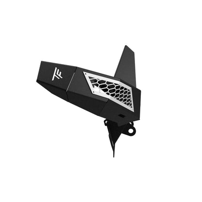 Polaris Ranger 1000 Front Winch Bumper No Light Kit Black With Jewel Gray Accent Panels Thumper Fab