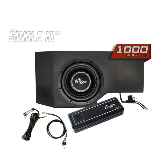 Can-Am® Defender HD10 1000W Single Passenger Side 10" Subwoofer Kit | UTVS-DEF-SUB-1000
