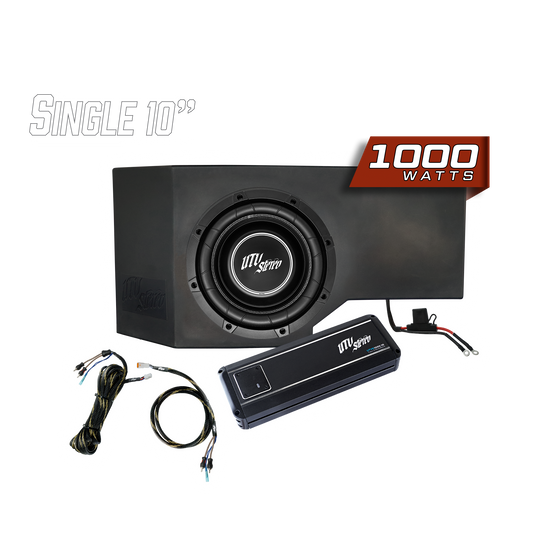 Can-Am® Defender HD10 1000W Single Passenger Side 10" Subwoofer Kit | UTVS-DEF-SUB-1000