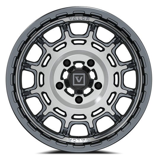 V17 UTV Wheel Brushed Gunmetal - Valor Offroad