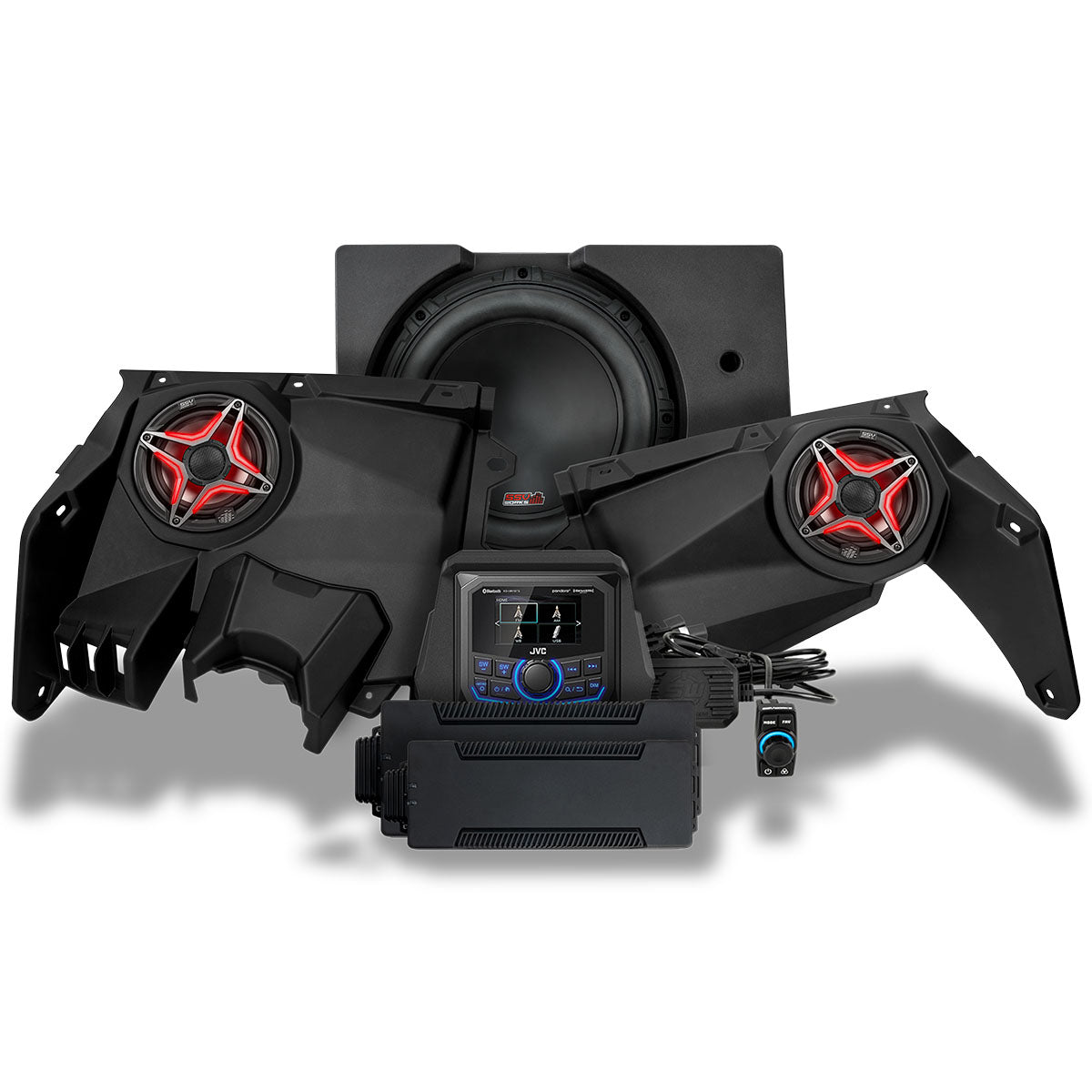 2017-2026 Can-Am® X3, Phase-3 V-Spec 3-Speaker 1650watt System w/JVC