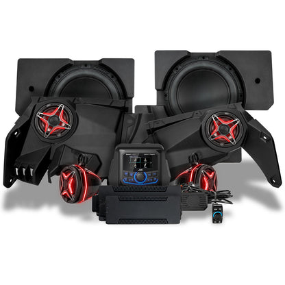 2017-2026 Can-Am® X3, Phase-5 V-Spec 6-Speaker 1650watt System w/JVC