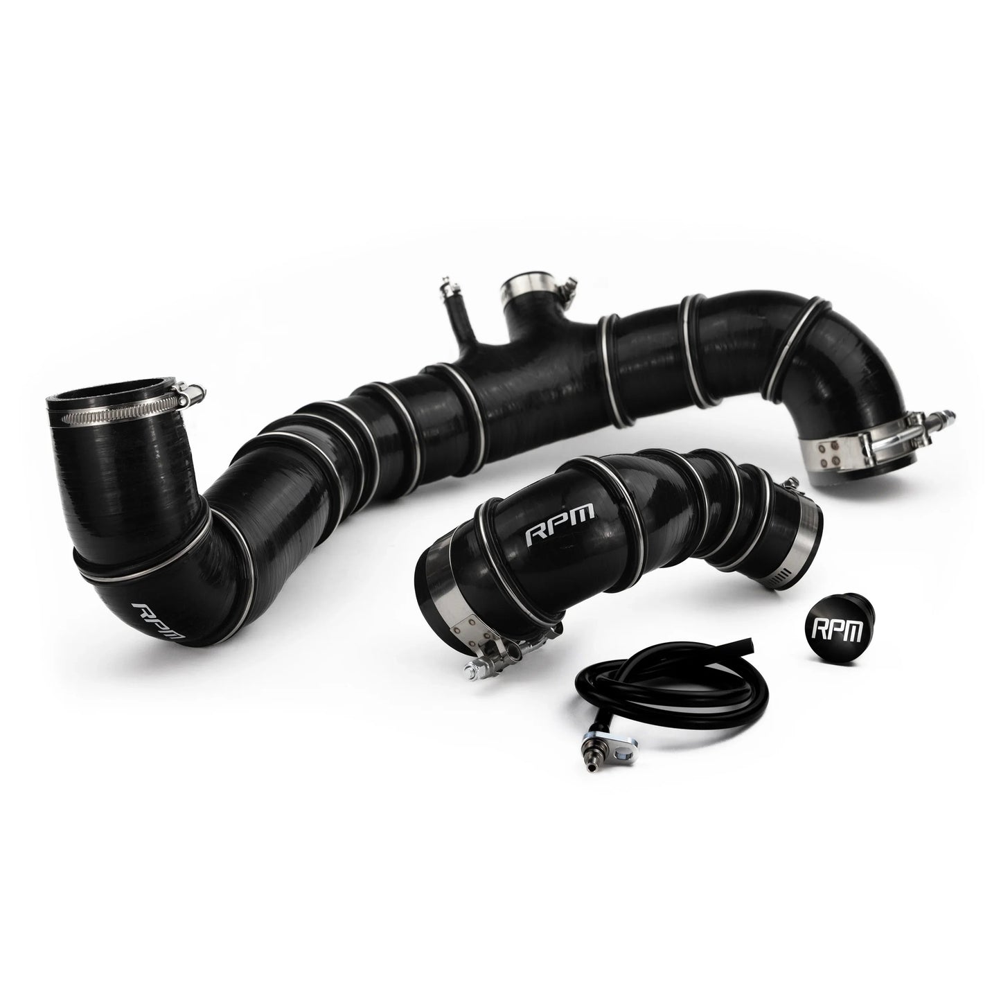 RPM SxS Wire Reinforced 5ply Silicone Charge Tube - 2017-2024 Can-Am X3 R & RR - RPM SXS