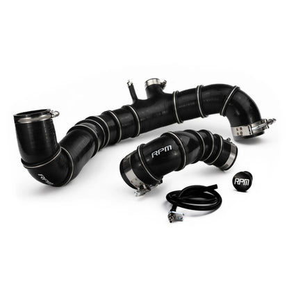 RPM SxS Wire Reinforced 5ply Silicone Charge Tube - 2017-2024 Can-Am X3 R & RR - RPM SXS