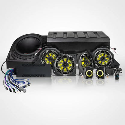 2024-2026 Polaris Xpedition ADV 5, 1800w 8-Speaker Phase-7 K-Spec Plug-&-Play Audio Kit For Ride Command