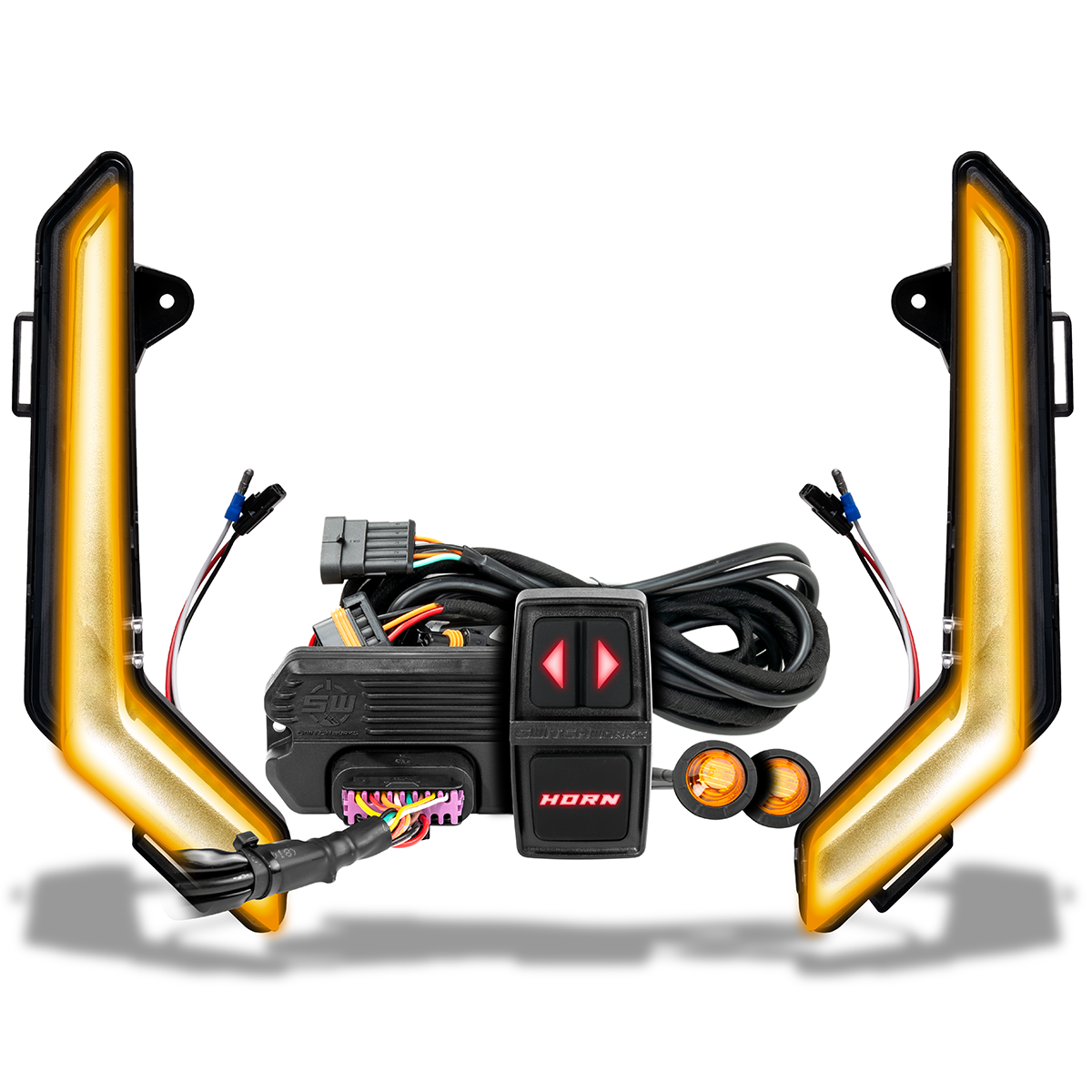 Turn-Signal Plug-&-Play Kit | 2020-2026 Can-Am Defender | Front Fang Lights w/Taillight Integration