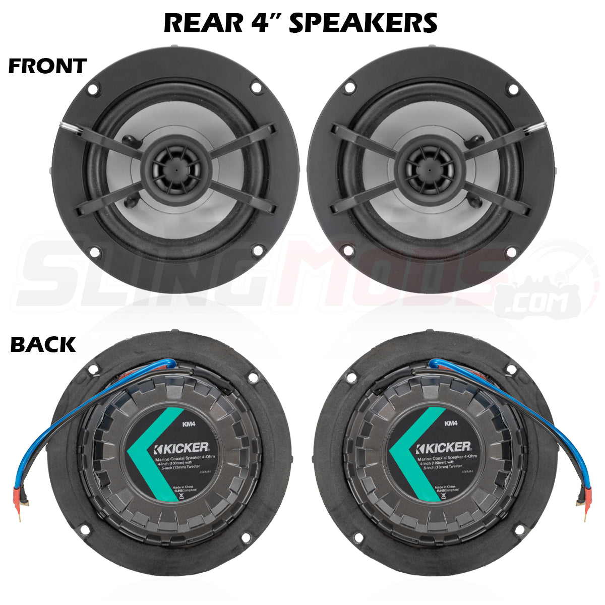 2020-2025 Can-Am Spyder RT Limited 800watt 6-Speaker Plug-&-Play Audio Kit