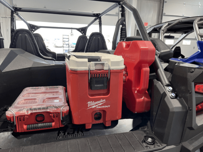 Kawasaki KRX Rotopax Mount by AJK Offroad with Cooler and one kit
