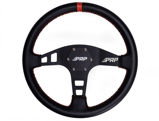 FLAT STEERING WHEEL – LEATHER