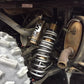 Rear shock installed with dual rate springs