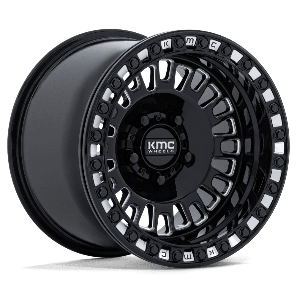 AZTEC UTV BEADLOCK WHEEL GLOSS BLACK MILLED