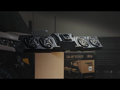 CanAm Defender | 2018-2026 HD10 & 2026 HD11 | 4-Speaker Overhead Sound Bar w/MRB4 Bluetooth and Kicker KM Speakers