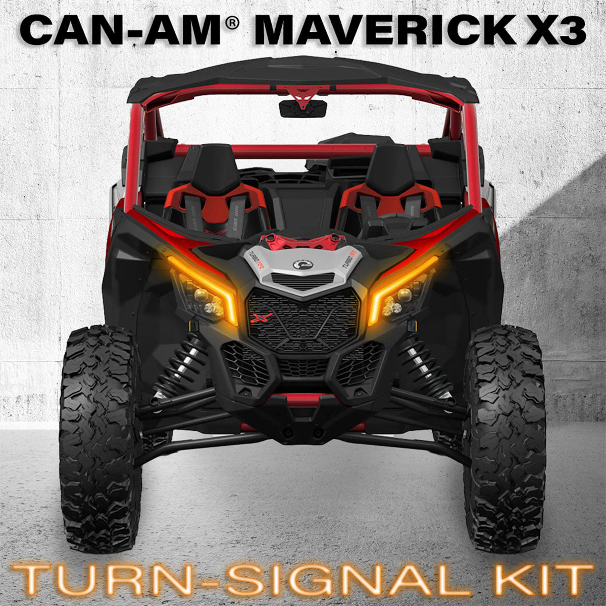 Turn-Signal Plug-&-Play Kit | 2017-2026 Can-Am X3 | Sequential Front Fang Lights w/Taillight Integration
