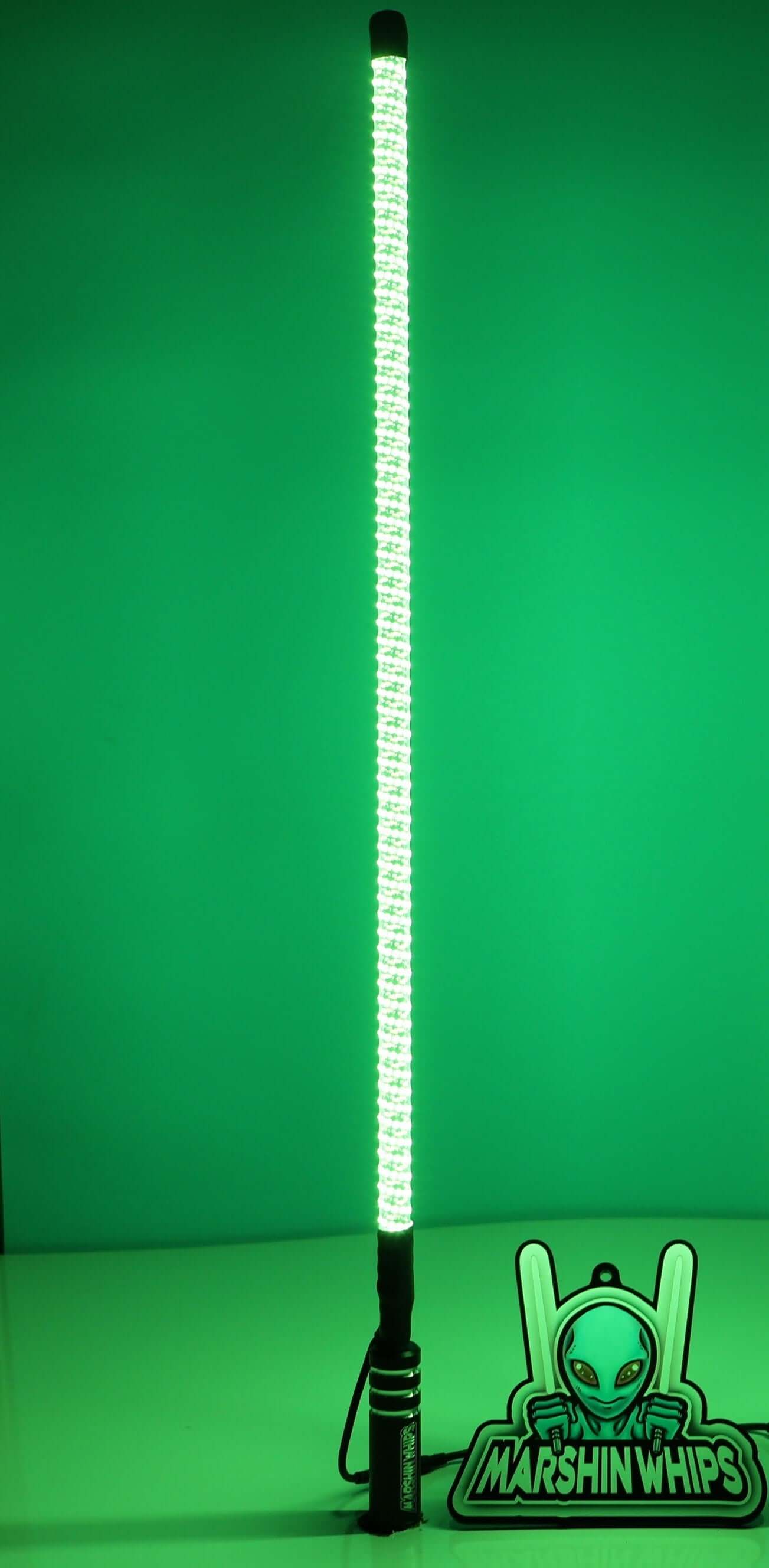 V2 Black Out LED Whip: The Ultimate Stealth Single