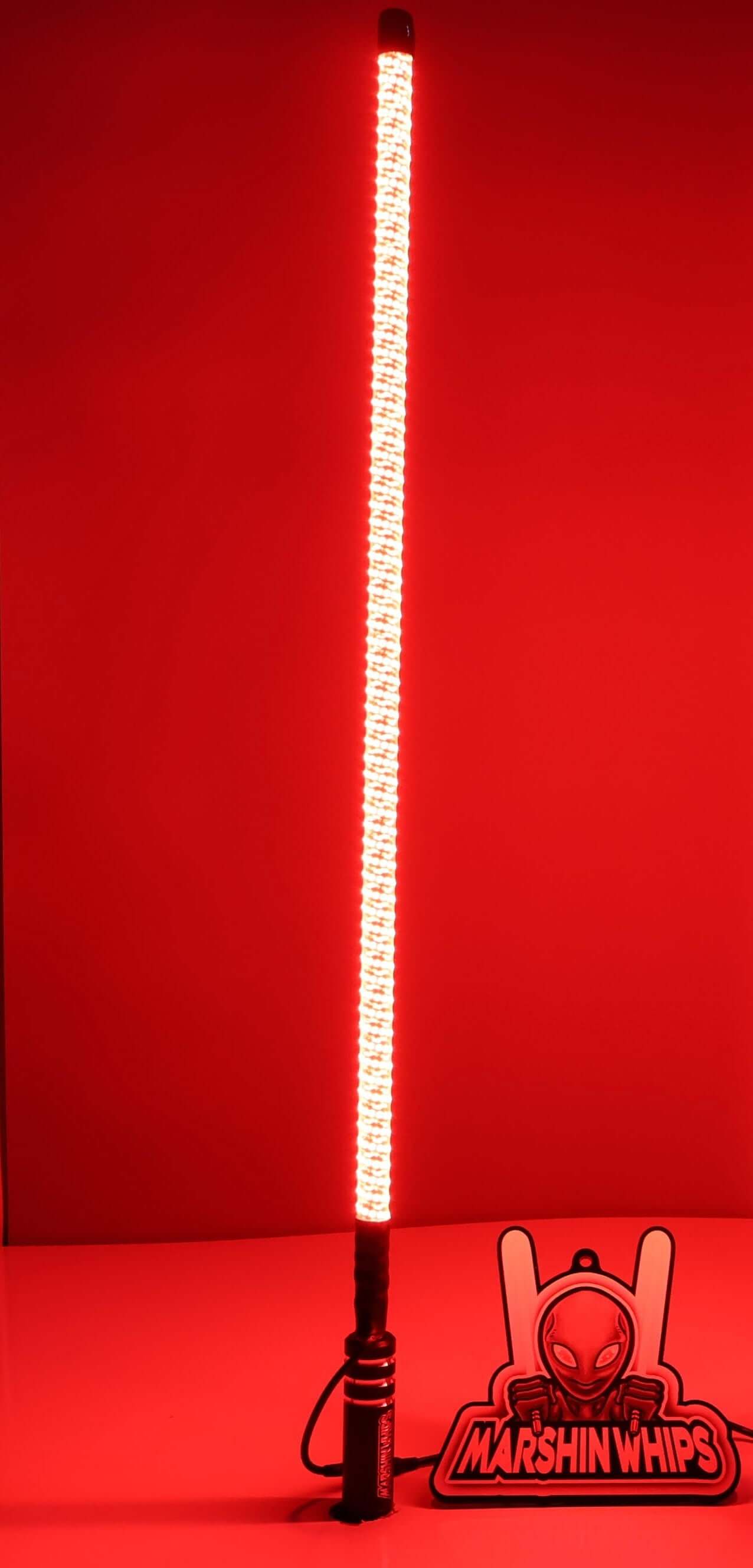 V2 Black Out LED Whip: The Ultimate Stealth Single