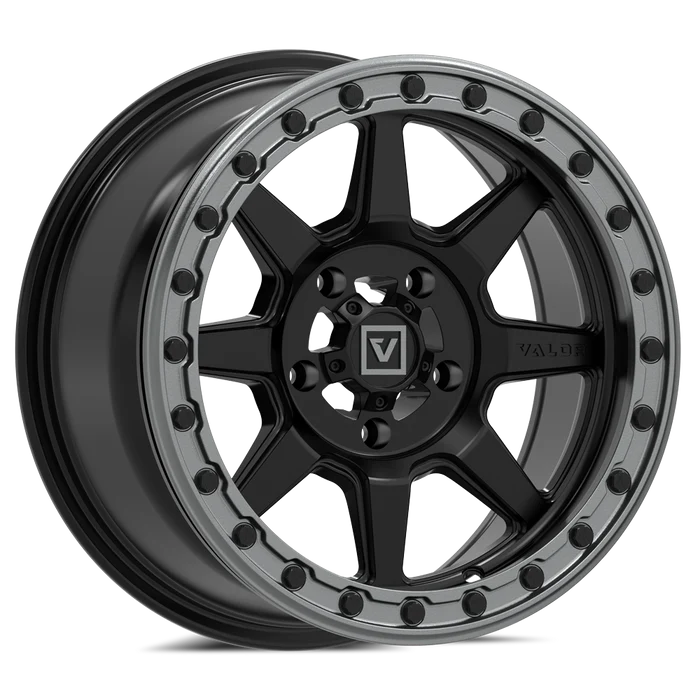 V13 Satin Black UTV Beadlock wheel