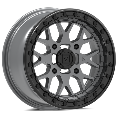 V07 Satin Graphite UTV Beadlock - Valor Offroad