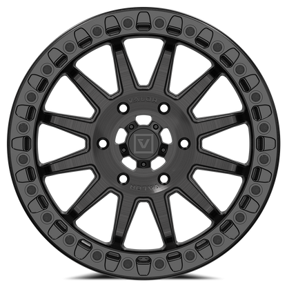 V09 Brushed Charcoal UTV Beadlock - Valor Offroad